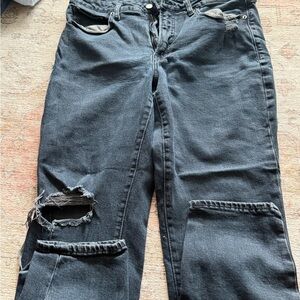 Old Navy Black OG Straight Jeans